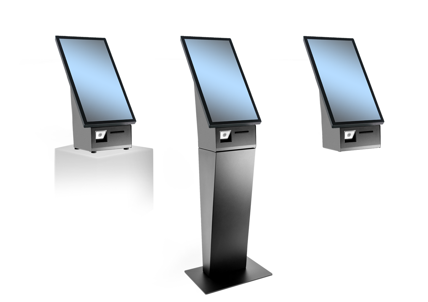 FlexLine EU Floorstand FL-722N3-G35, 21.5" PCAP, Celeron N97, 8GB, 128GB, 80mm Print, Win. 11 IoT
