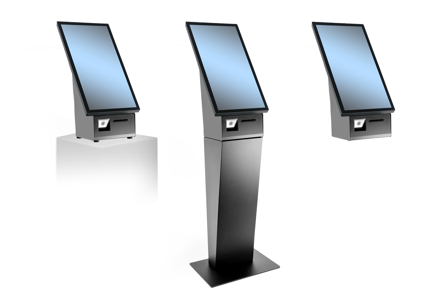FlexLine EU Floorstand FL-722N3-G35, 21.5" PCAP, Celeron N97, 2D Scanner, 80mm Print, Win. 11 IoT