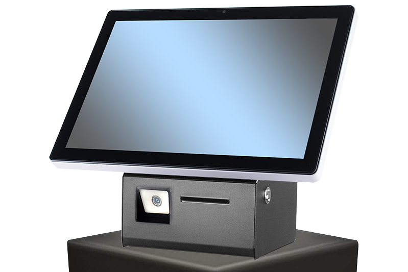 FlexLine EU Wall FL-622N3-G35, 21.5" PCAP, Celeron N95, 8G, 128G, 2D Scan, 80mm Print, Sort. Win 11.