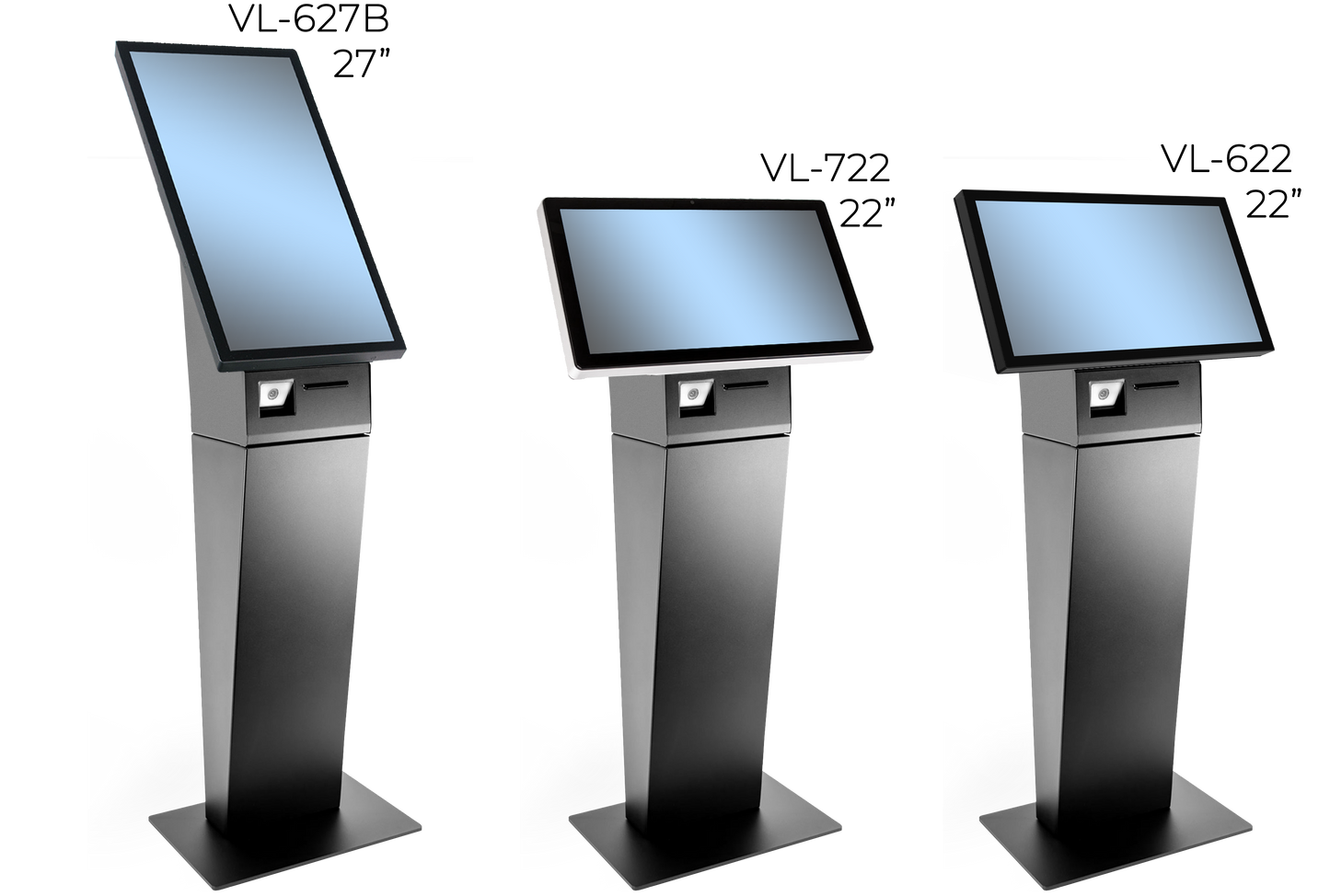 FlexLine EU Floorstand FL-622N3-G35, 21.5" PCAP, Celeron N95, 128G, 8G, 2D Scan, print, Win11 IoT.