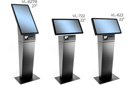FlexLine EU Floorstand FL-622N3-G35, 21.5" PCAP, Celeron N95, 128G, 8G, 2D Scan, print, Win11 IoT.