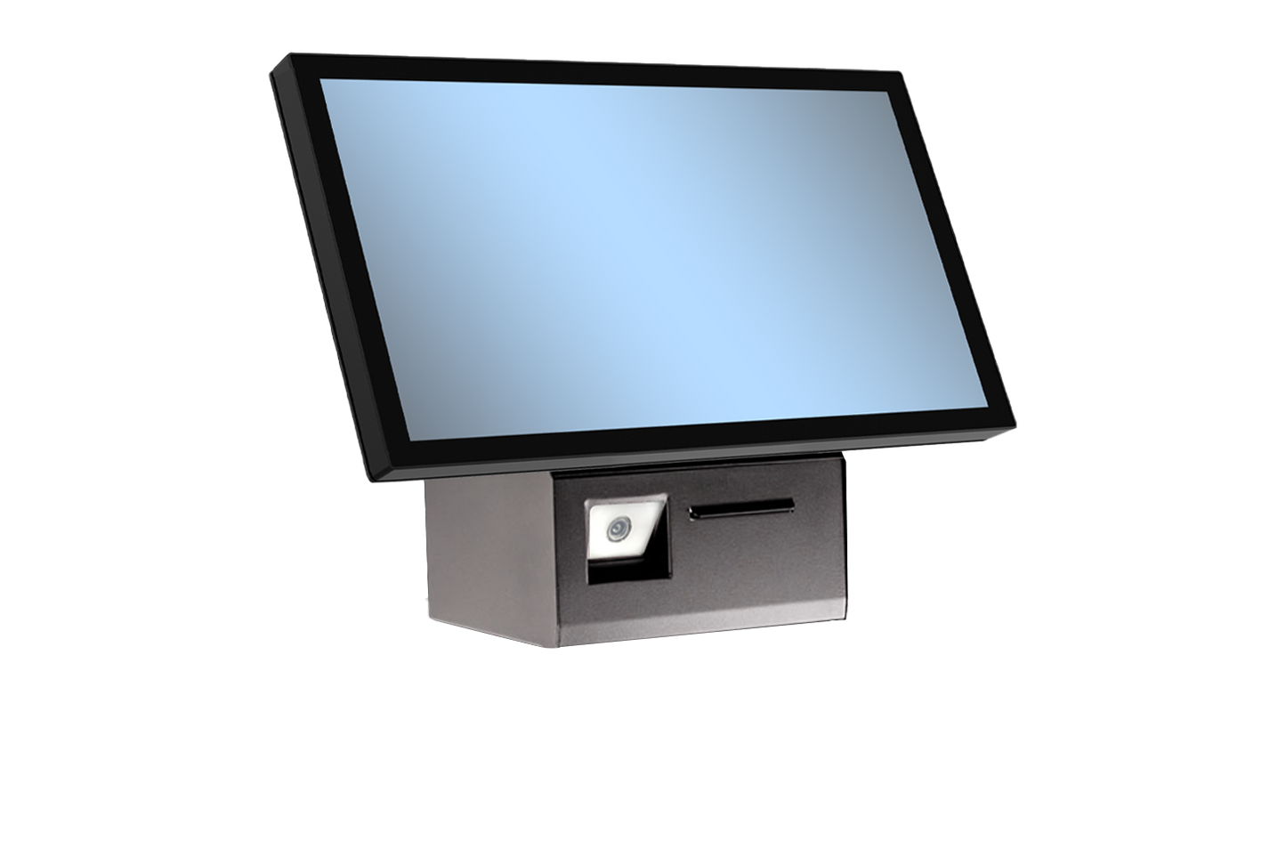 FlexLine EU Wall FL-622N3-G35, 21.5" PCAP, Celeron N95, 8G, 128G, 2D Scan, 80mm Print, Black. Win 11.
