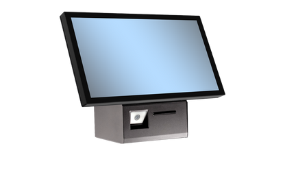 FlexLine EU Wall FL-622N3-G35, 21.5" PCAP, Celeron N95, 8G, 128G, 2D Scan, 80mm Print, Black. Win 11.