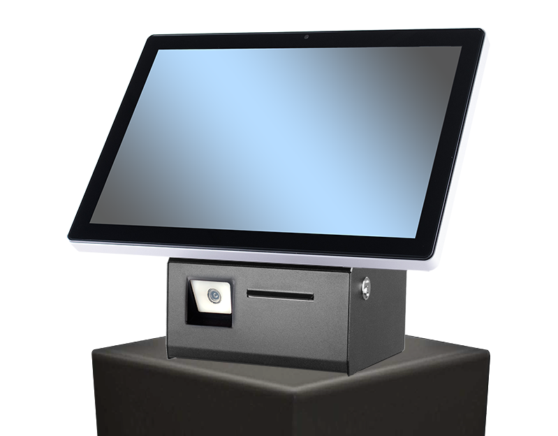 FlexLine EU Wall FL-622N3-G35, 21.5" PCAP, Celeron N95, 8G, 128G, 2D Scan, 80mm Print, Sort. Win 11.