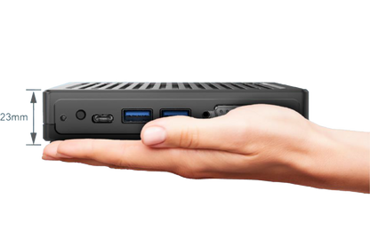 Flytech KPC2-F38, Celeron J6412, 8G DDR4, 128G SSD, WiFi6 & BT 5.2, 1xUSB-C 2xHDMI, Fanless. Win11