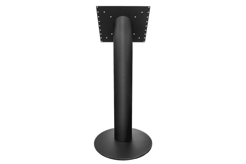 Piedestal 32"+, sort pulverlakeret, ø162mm rør, ekskl. skærm
