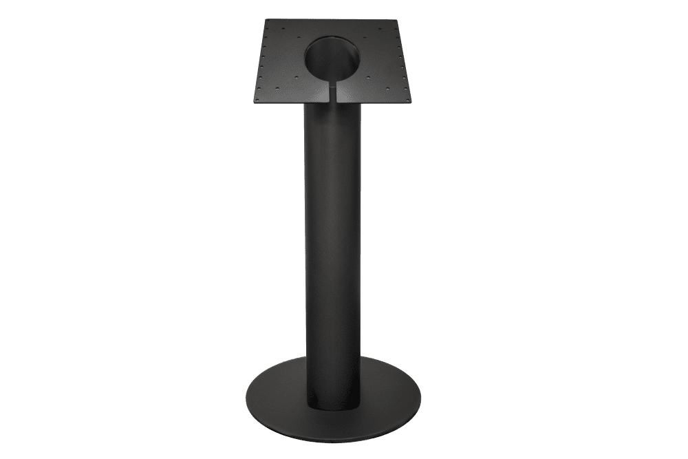 Piedestal 32"+, sort pulverlakeret, ø162mm rør, ekskl. skærm