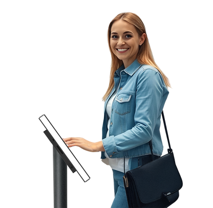 VL-722N3-G35, 21.5" Touch,  Celeron N95, 8GB, 128GB, Win. 11 IoT, Piedestal Ø 80. Ekskl. Kabler.