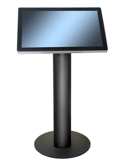 Piedestal 32"+, sort pulverlakeret, ø162mm rør, ekskl. skærm
